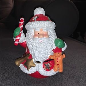 Vintage Ceramic Santa Tea Light Holder